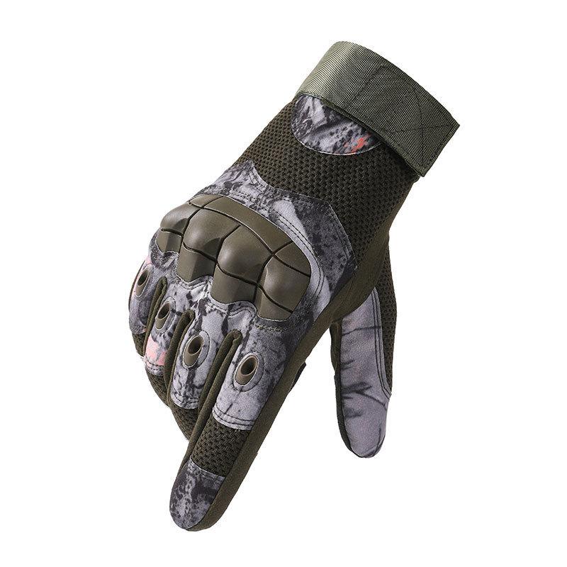 Tactical Gloves Camouflage All Finger Soft Shell Men Motorcycle Motorcycle Riding Field Outdoor Training Protective Wear Resistant Gloves