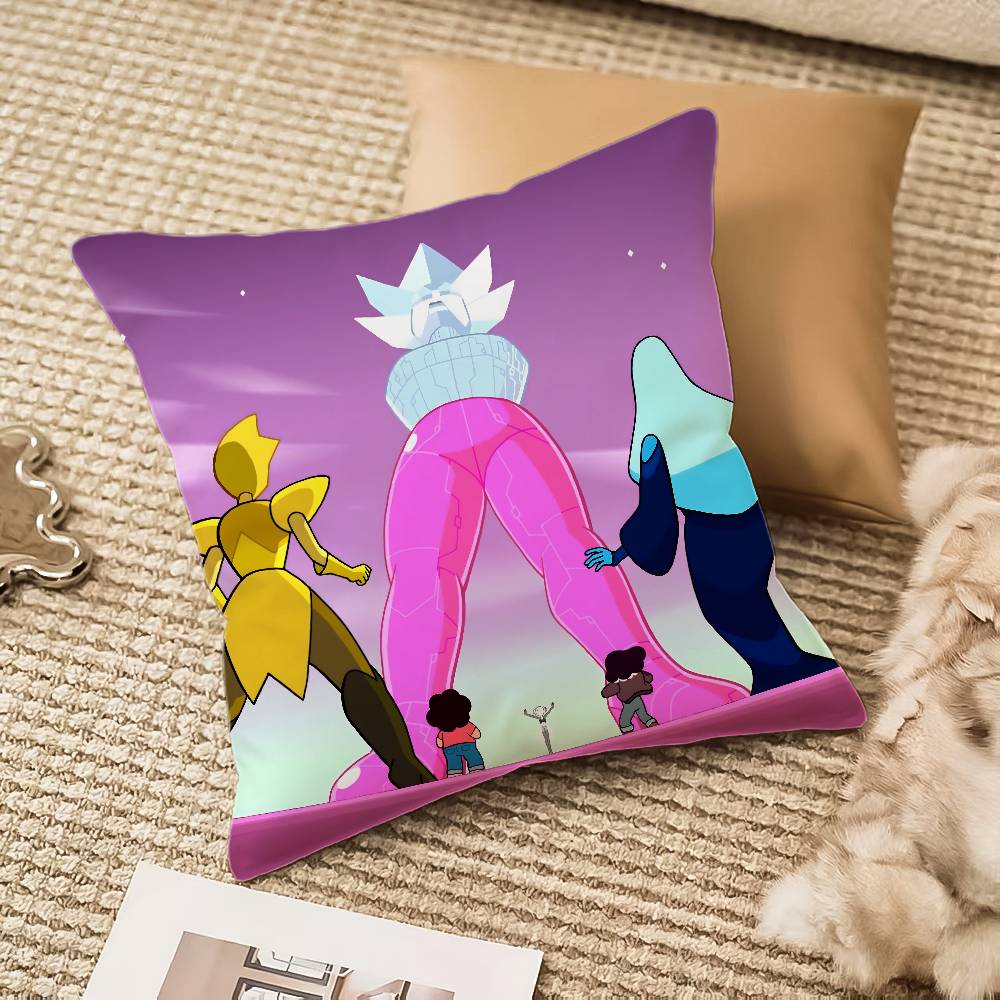Cute S-Steven Universe Pillow Case Sofa And Living Room Decorative Cushion Covers Dust-proof And Mite-proof Invisible Zipper