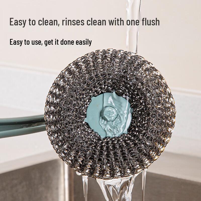 Easy Clean Long Handle Dish & Pot Cleaning Brush Set
