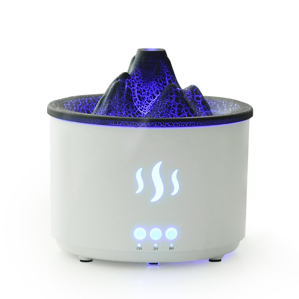 Xiaomi Volcano Aroma Diffuser 400ml Air Humidifier with Remote Control Creative Hollow K6 Lava Crack Flame Lamp Essential Oil Diffuser