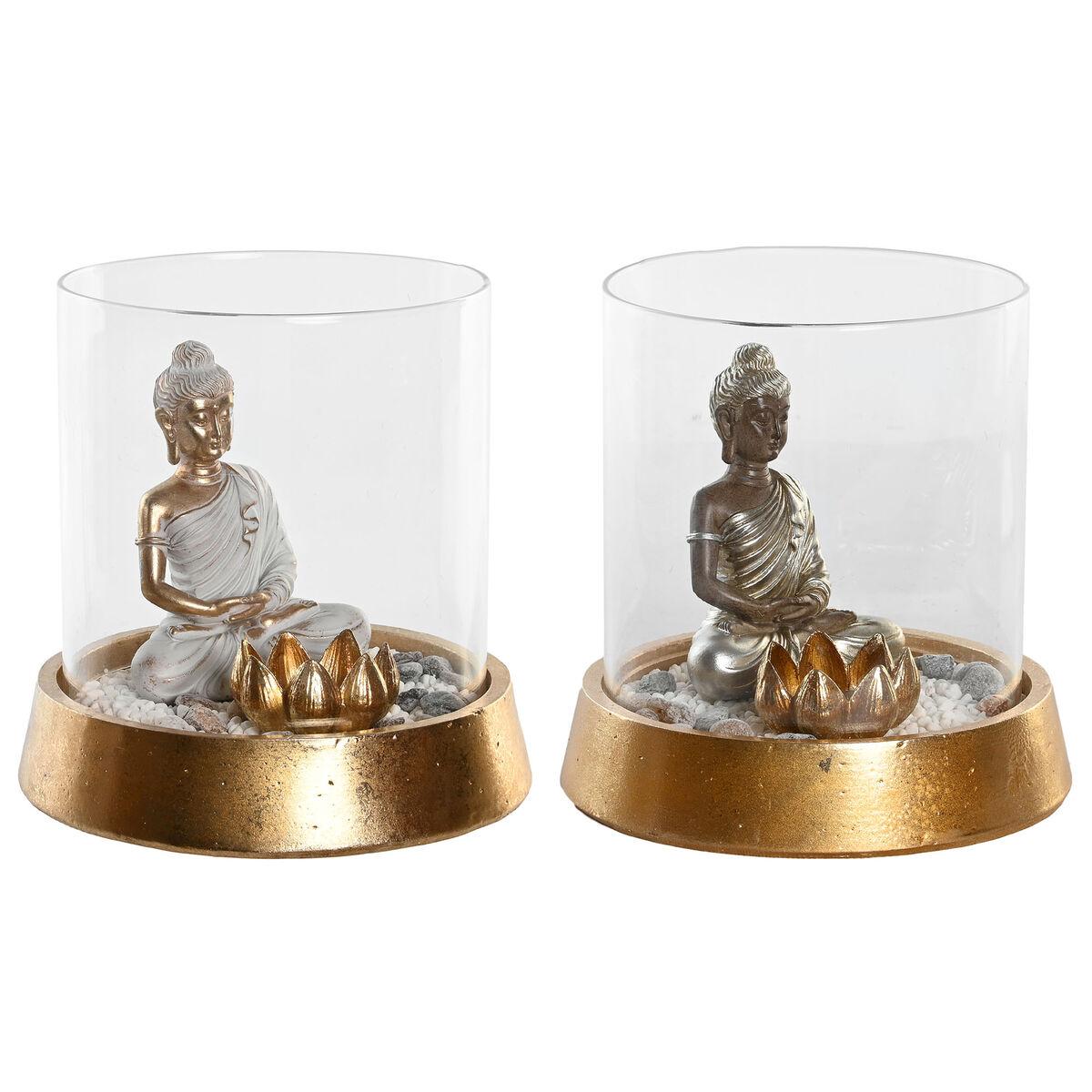 

Декоративная статуэтка DKD Home Decor Серебро Золотое Восточное 16 x 16 x 18 см (2 единицы)