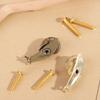 Luxury Cabinet Door Knobs Retro Wardrobe Drawer Pulls Trendy Snail Brass Handle  Dresser