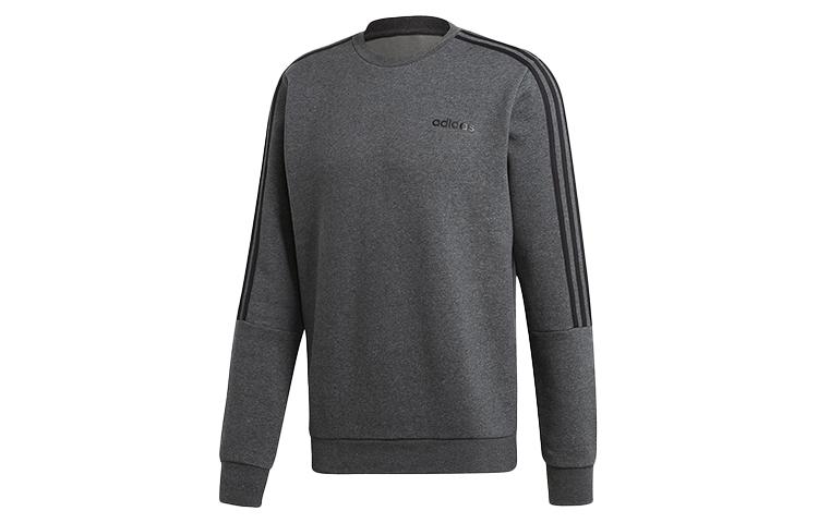 Adidas Sweatshirts Men s Heather Gray Crew Neck Moderate EI8995 M