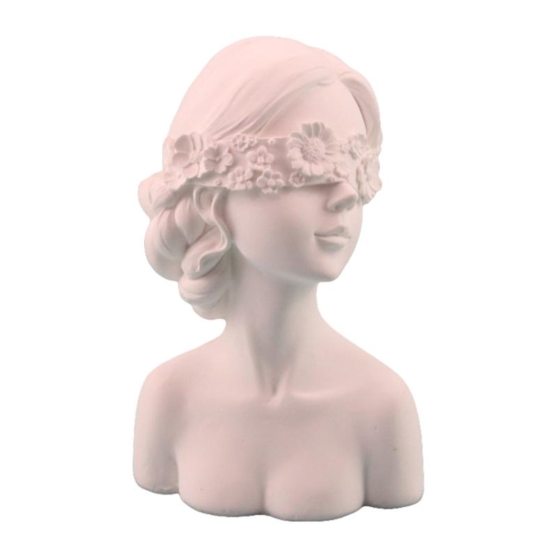 

Sturdy Resin Covered Necklace Bust Portable Jewelry Organization Home Accessory Necklace Display Rack Decoration 1