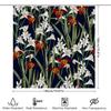 Floral Shower Curtain Home Decor Waterproof Bathroom Decoration Privacy Screen White Red Floral Design Shower Curtains