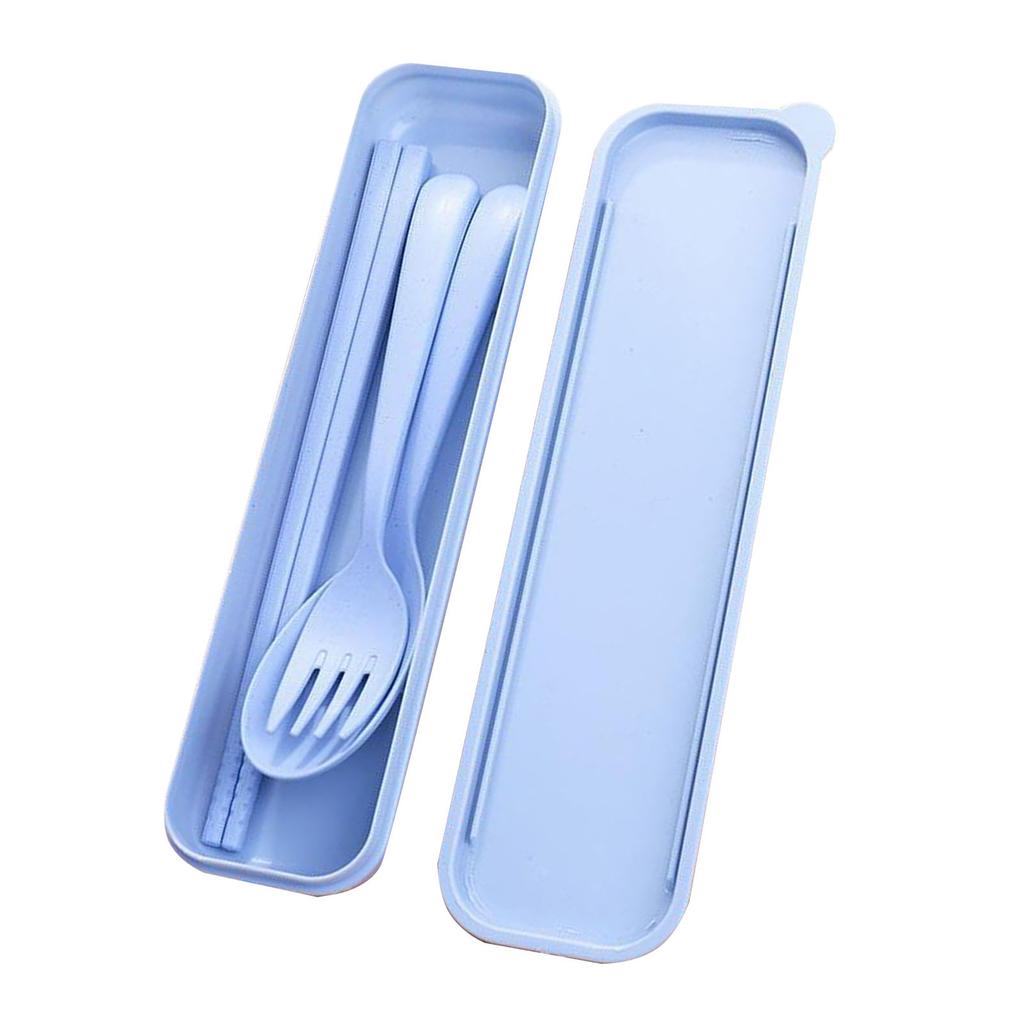 Reusable Travel Utensils Set with Case Portable Chopstick Fork Spoon Tableware Eco Friendly Cutlery Picnic Camping Utensils