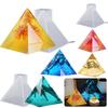 Silicone Pyramid Molds Crystal Epoxy Mold Pyramid Epoxy Resin Casting Mold for DIY Crafts Aromatherapy Candle Making