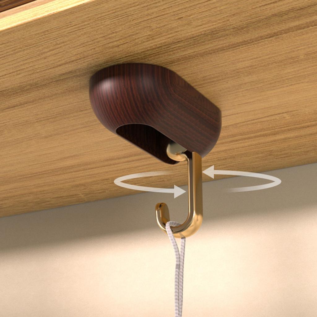 4 Stück Klebehaken Wandhaken 2 kg Tragkraft Drehbar Faltbar Wandaufhänger für Badezimmer Küche