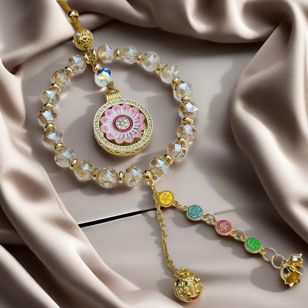 Pendentif de voiture Dieu de la richesse Lingyin Wulu de Hangzhou: Boulier Coloré pour Décoration de Véhicule Haut de Gamme, Symbolisant la Paix et la Fortune