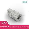 200pcs Compatible MOC Brick Parts 30552 Hinge Cylinder 1 X 2 Locking Building Block Particle DIY Kid Brain Toy Birthday Gift