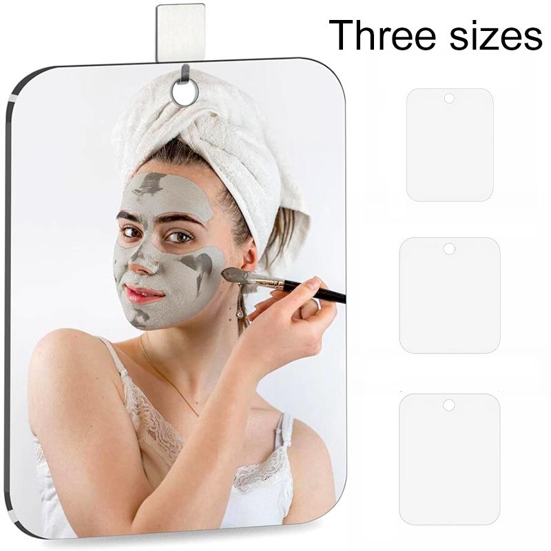 1Pc Acrylic Shatterproof Shaving Portable Bathroom Travel Shower Mirror Women Makeup Wall Hanging