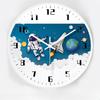 12-inch 30cm Creative Space Automatic Timing Radio Clock Children Cartoon Bedroom Mute Clock Wall Clock