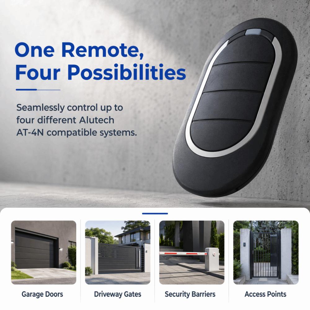 Rolling Code Garage Door Remote Control 433MHz Keychain Remote Control for Barriers