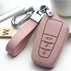 Leather Car Key Case Cover For Toyota Prius Camry Corolla C-Hr Chr Rav4 Prado Auris Avensis Land Cruiser 200 Prado Crown Revo