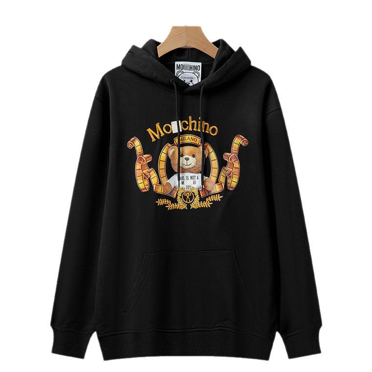 Korrekt Version M+ Mode Unisex Huvtröja, Höst Mellanlång Lös Passform, Avslappnad Bomull, Par-outfit