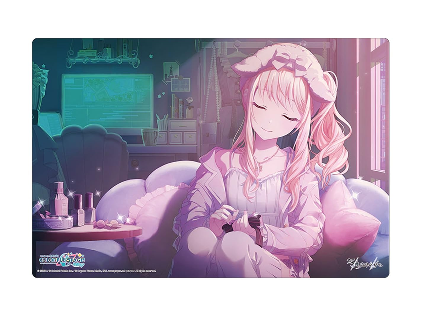 Коллекция резиновых ковриков Bushiroad V2 Project Sekai Colorful Hatsune Miku Vol.1989 Сцена! подвиг. Акияма Мизуки розовый