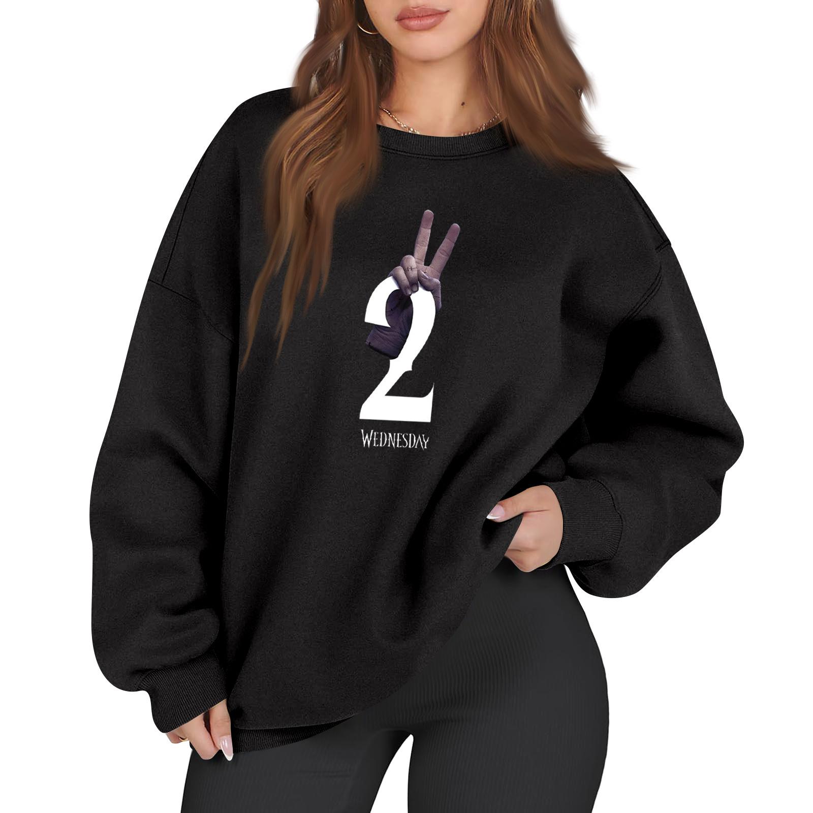 

Женская модная повседневная кофта с длинным рукавом и принтом, с круглым вырезом XXL белый