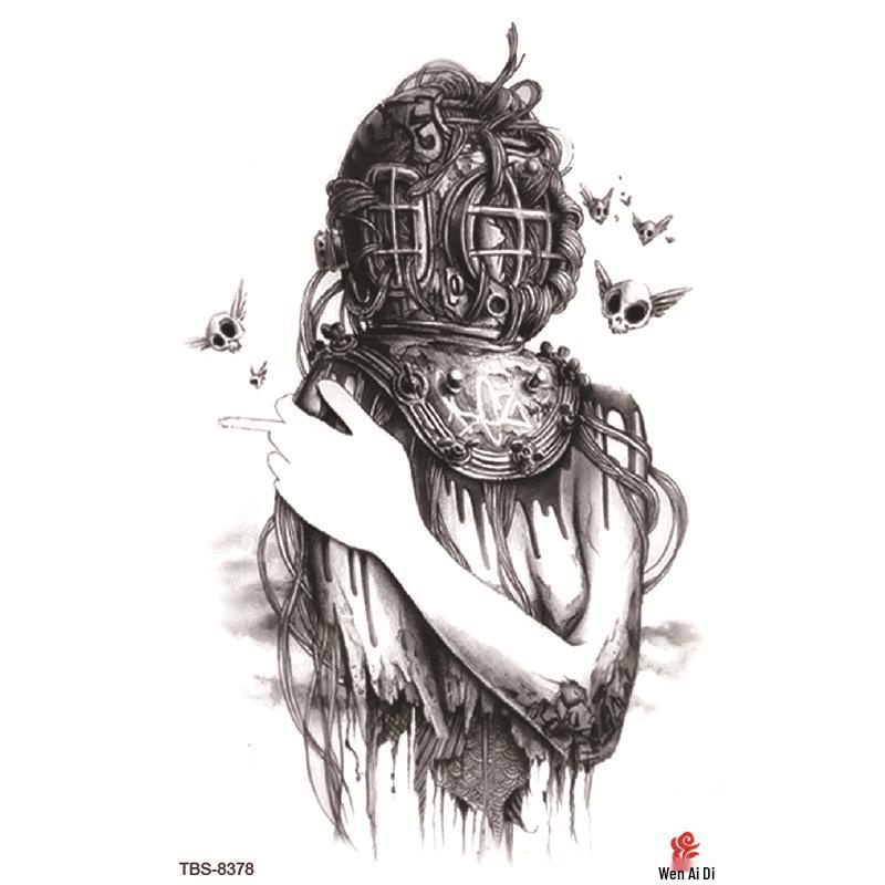 Set mic de tatuaje autocolante totem și simbol impermeabile pentru antebraț