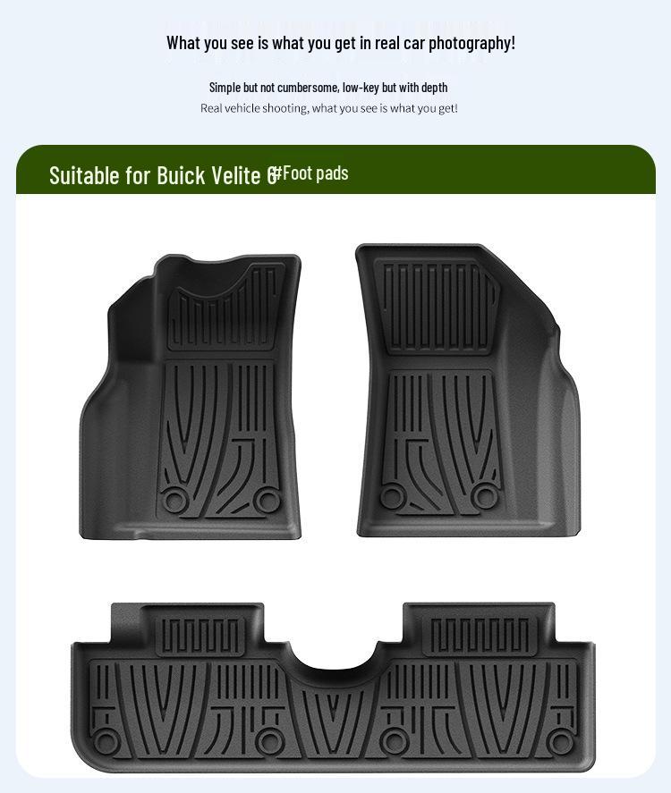 Eco-Friendly TPE Floor Mats for 2020-2024 Buick Velite 6