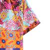 Cardigan à manches courtes pour hommes, chemise de plage hawaïenne à fleurs, chemise à col roulé pour hommes