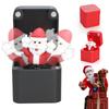 Christmas Middle Finger in A Box Snowman Reindeer Santa Claus Waving Hands Funny Gag Gift for Adults White Elephant Gifts