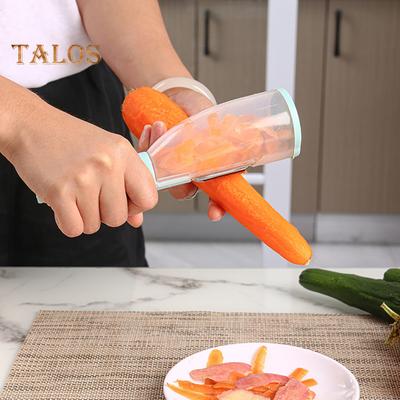 Fruit Cutter Washable Convenient Hanging Design High-quality Fruit Vegetable Carrot Peeler with Container Home Supplies