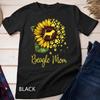 Womens Sunflower Beagle Mom Dog Lover Gift Unisex T-shirt