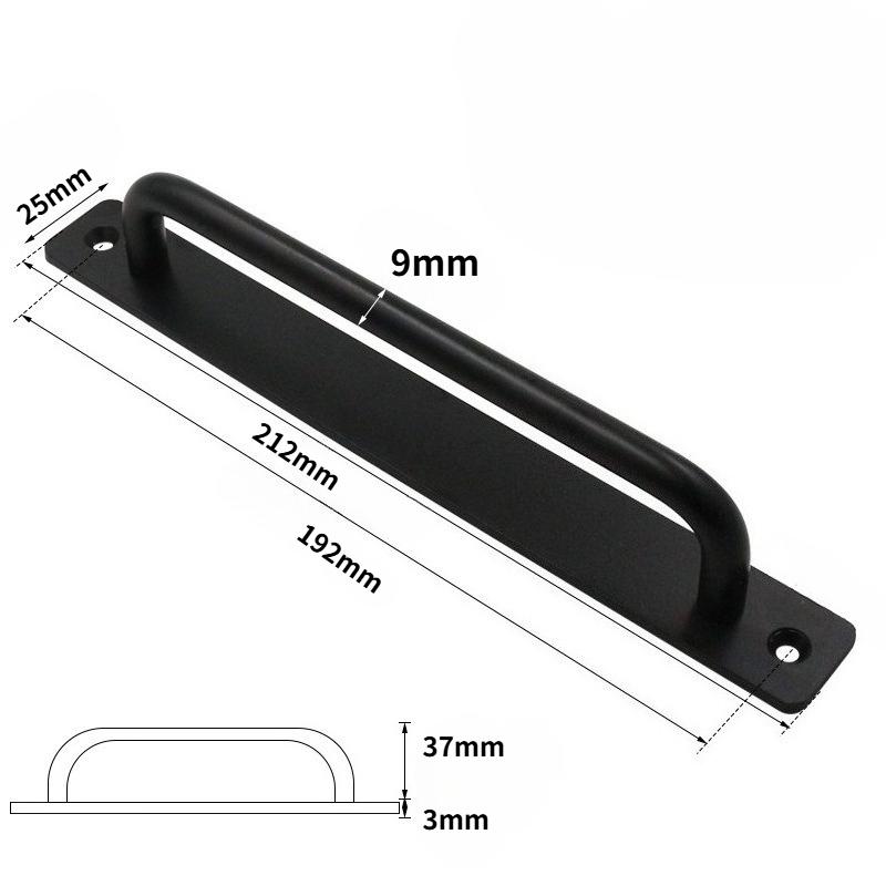 2pcs Sliding Barn Door Handle, Aluminium Alloy Cabinet Door Handle Hardware for Wardrobe Cupboard Closet Garage Shed with Screws