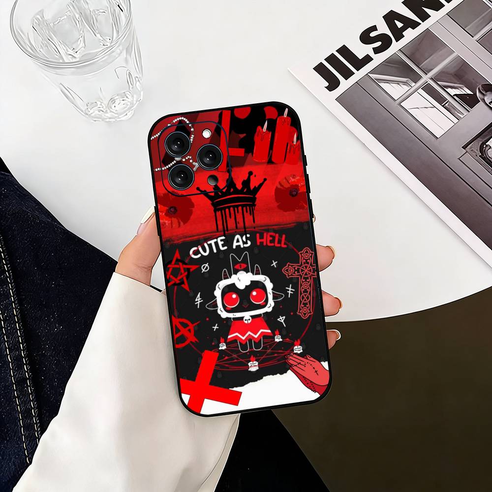 Games Cult of the Lamb  Phone Case For iPhone 17,16,15,14,13,12,11 Plus,Pro Max,XS,Soft Silicone Black Cover