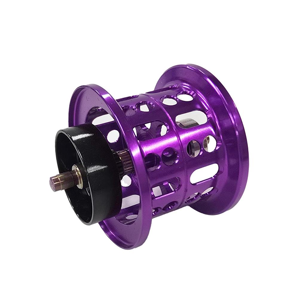 VISPREA Replacement Spool for Daiwa ALPHAS SV TW Baitcasting Shallow Spool with Ceramic Bait Finesse Spool 21/22 Reels, Bearings, (Yu390) (Purple)