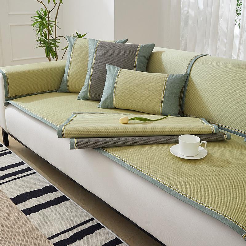 Rattan Sofa Cushion Summer Mat Cushion New Non-Slip Sofa Cover Summer Seat Cushion Cover Cloth Towel