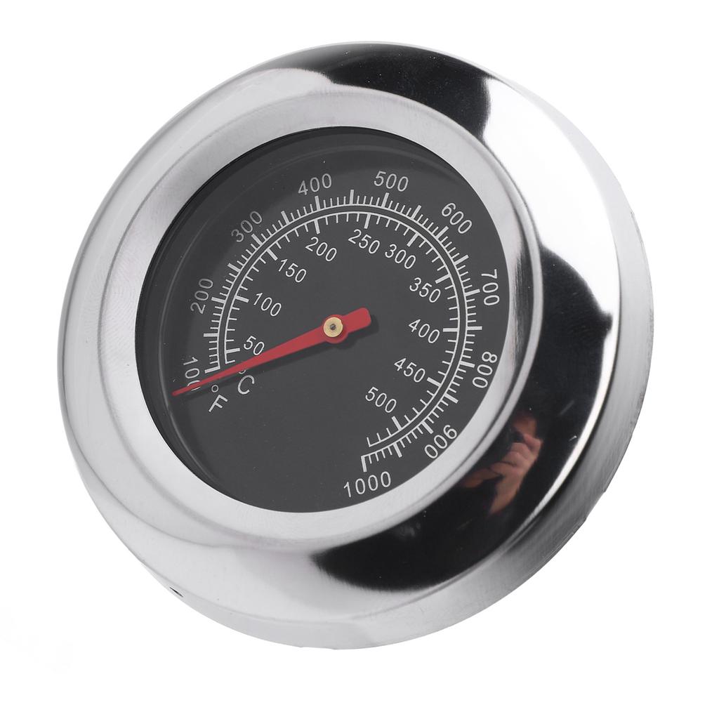 Nerezový BBQ Teplomer s 76 mm Ciferníkom M10 Závitom a Krídlovou Maticou Rúra