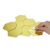 12-Piece Hexagonal Acrylic Mirror Wall Stickers, Self-Adhesive Decorative Set for Living Room