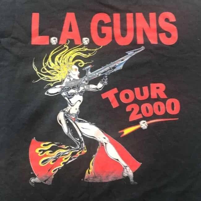 

Concert Tour 2000 LA Guns Tee Shirt Short Sleeve Black Unisex S-5XL UU110 M