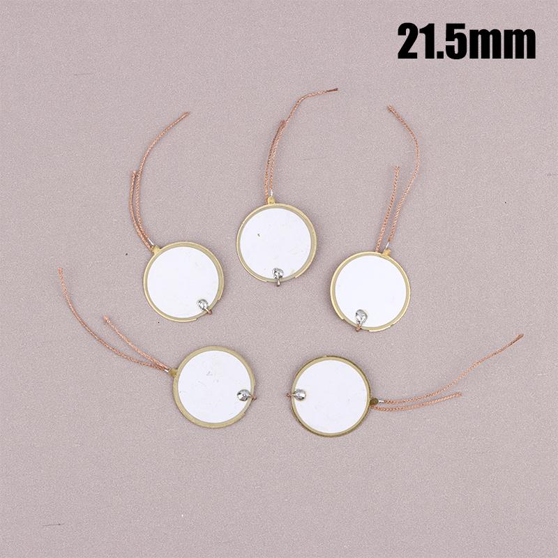 5Pcs 13Mm 21.5Mm 27Mm Piezoelectric Ceramic Wafer Plate Piezo Ceramic Buzzers Double-Sided Brass Ultrasonic Buzzer For Speaker