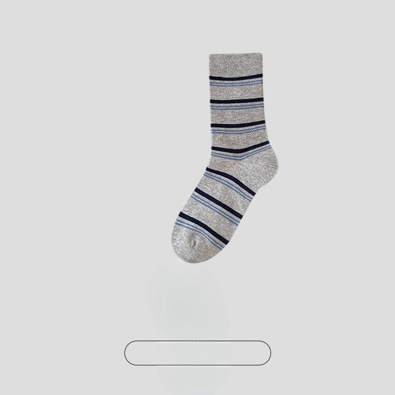 Female Spring and Autumn New Anti Pilling Boneless Deodorant Breathable Cylinder Stack Cotton Socks