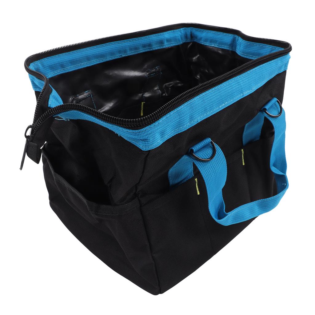 Tool Bag Wide Mouth Large Capacity Waterproof Handbag Oxford Cloth for Wrench Screwdriver 14in