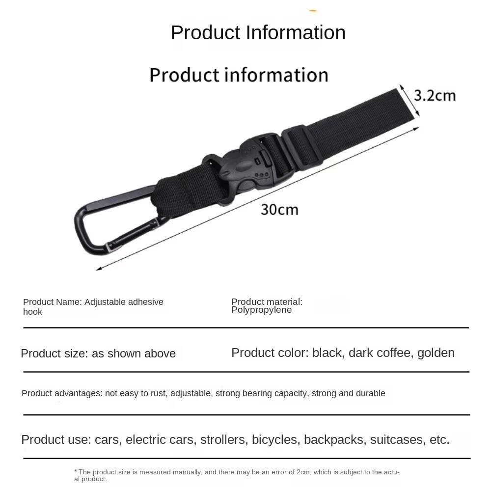 Universal Electric Bike Hanging Hook Nylon Buckle Luggage Straps Adjustable Hanging Straps Belts Electric Bike Accessories