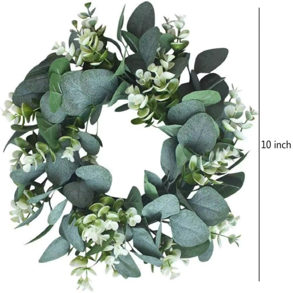 Artificial Eucalyptus Plant Wreath Wedding Holiday Supplies Door Home Decoration Diy Photo Props Flowers Background Wall Garland