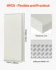 4 PCS Acoustic Wall Panels 2 In Thick 23.6 X 11.8 In Self-adhesive Beige