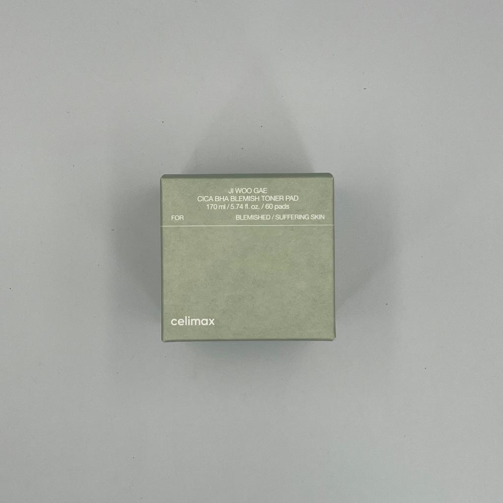 [CELIMAX] JI WOO GAE Cica BHA Blemish Toner Pad 170ml / 60 Pads