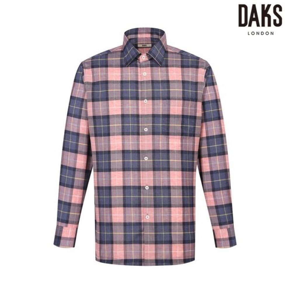 

DakS Men S eaSy Care Medium Check Regular Fit caSual Shirt dmS1Shcl110p1 Pink/95