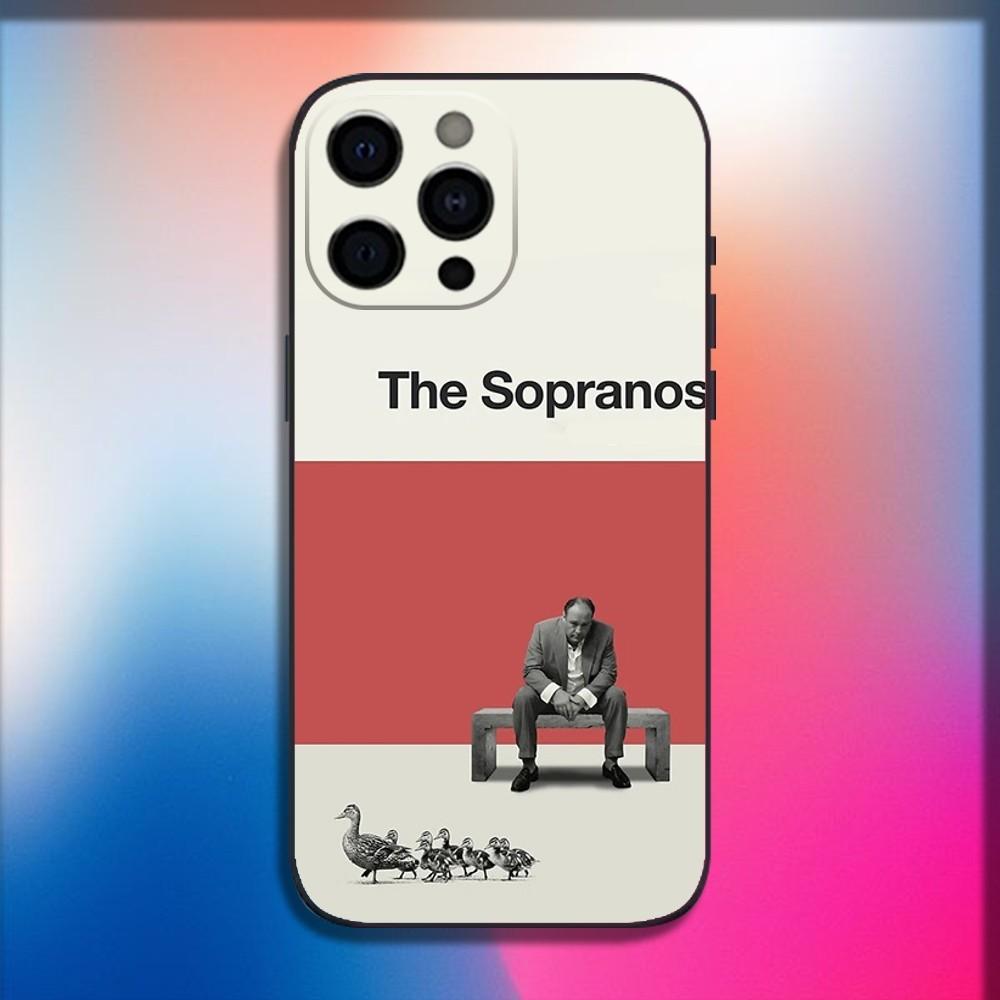 

Чехол для телефона-телевизора S-Sopranos для iPhone 16,15,14,13,12,11,Pro,X,XS,Max,XR,Plus,Mini Мягкий черный чехол iPhone15