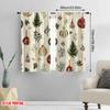 2pcs,2D plane printing Curtain Popular Christmas Ornament Trees Stars (3) Versatile 100% Polyester (without rod) Decorations