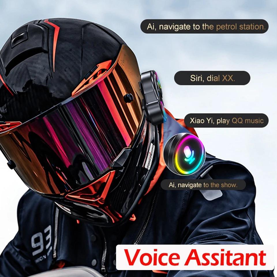 Y13 Motorcycle Helmet Headset Wireless Hands-free Call Phone Kit Waterproof MP3 Music Player Speaker Voice Control Moto Earphone