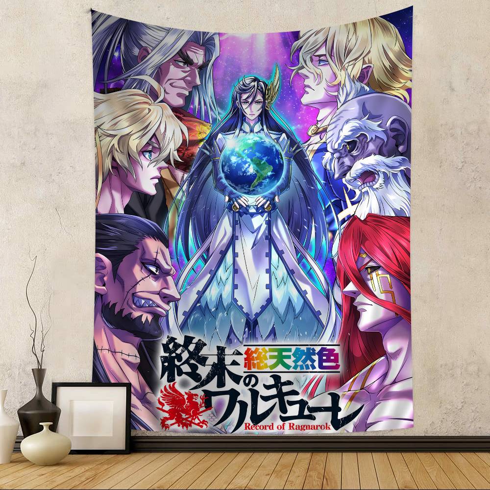 Anime Record Of Ragnarok Tapestry Art Printing Japanese Wall Tapestry Anime Wall Hanging Home Decor