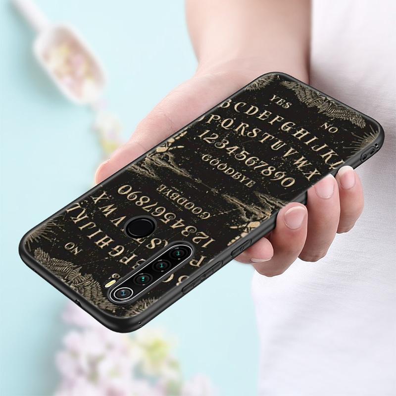 Witches moon Tarot Witch Ouija Silicone Phone Case For Xiaomi Redmi Note 11 10 9 8 Pro 11T 10T 10S 9S 8T 9 9A 9C 9T Black Cover