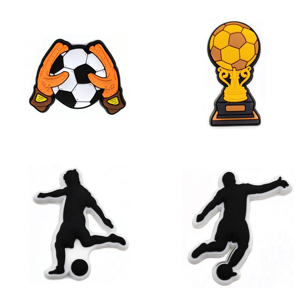 Sprot Fußball Fußballschuh Anhänger Anstecker für Crocs Zubehör Charms Clogs Sandalen DIY Schuhdekoration Schnalle Partygeschenke