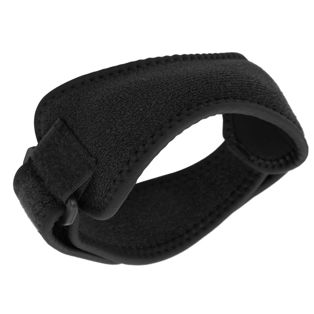 Ochraniacz kolana Regulowany pasek na kolano ze ścięgnem rzepki do biegania na świeżym powietrzu Czarny
