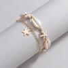 Shell Starfish Anklets for Women Bohemian Anklet Leg Rice Beads Bracelet Handmade Foot Chain Boho Jewelry Summer Accessories